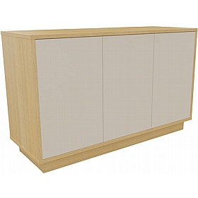 Boss Design Contract 3 Door Tall Credenza with Plinth Base - Office Storage