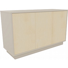 Boss Design Contract 3 Door Tall Credenza with Plinth Base - Office Storage