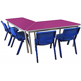 Gopak Enviro Trapezoidal School Tables - School Furniture