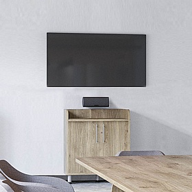 Unified Deluxe Boardroom 2 Door Compact Credenza Storage Unit