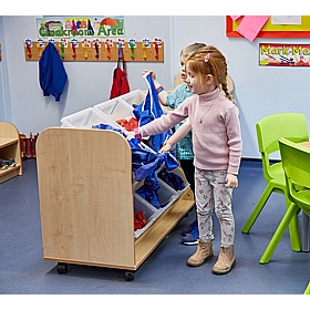 KubbyClass Library 2 Tier Easy Access Tray Tilt - School Furniture