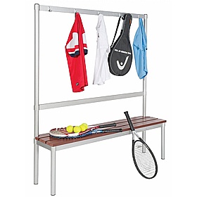 Gopak Enviro Changing and Cloakroom Bench Seats with Hooks - School Furniture