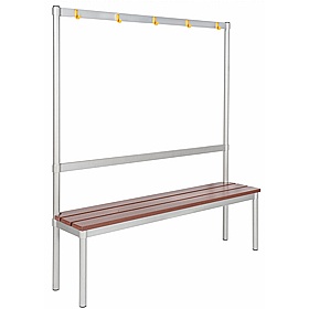 Gopak Enviro Changing and Cloakroom Bench Seats with Hooks - School Furniture