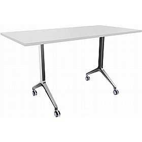 Boss Design Deploy Rectangular Poseur Meeting and Breakout Flip Top Tables - Breakout & Canteen