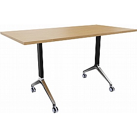 Boss Design Deploy Rectangular Poseur Meeting and Breakout Flip Top Tables - Breakout & Canteen