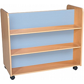 KubbyClass Mobile Library Double Sided Bookcase