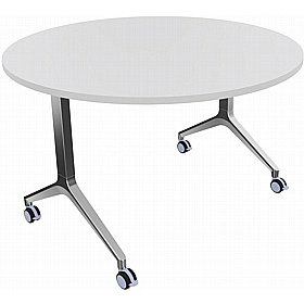 Boss Design Deploy Circular Meeting and Breakout Flip Top Tables