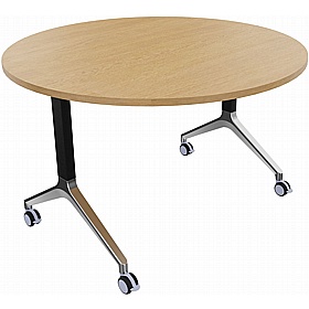 Boss Design Deploy Circular Meeting and Breakout Flip Top Tables - Meeting Room