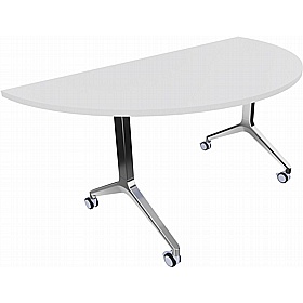 Boss Design Deploy Semi-Circular Meeting and Breakout Flip Top Tables