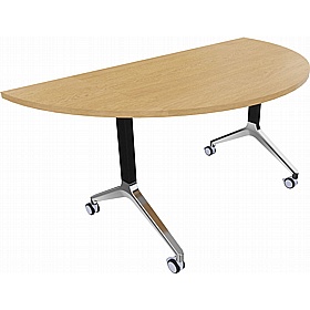 Boss Design Deploy Semi-Circular Meeting and Breakout Flip Top Tables - Meeting Room