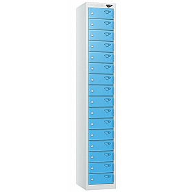 Pure Antibacterial 16 Door Personal Effects Locker with Cam Lock - Office Storage