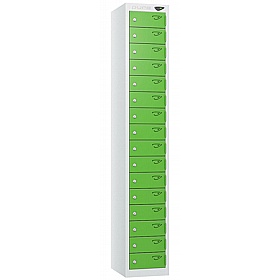 Pure Antibacterial 16 Door Personal Effects Locker with Cam Lock - Office Storage