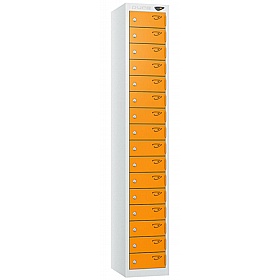 Pure Antibacterial 16 Door Personal Effects Locker with Cam Lock - Office Storage