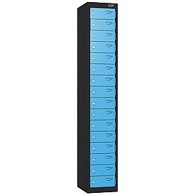 Pure Antibacterial 16 Door Personal Effects Locker with Cam Lock - Office Storage
