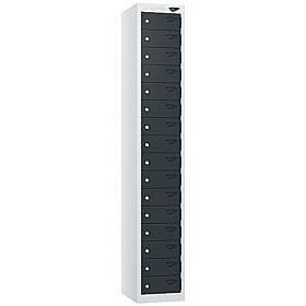 Pure Antibacterial 16 Door Personal Effects Locker with Cam Lock - Office Storage
