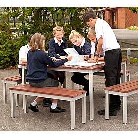 Gopak EnviroEco Rectangular Outdoor Picnic and Dining Tables - Breakout & Canteen