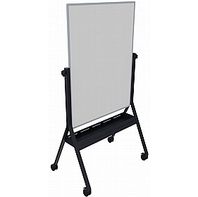 Elite Mobile Swivel Portrait Magnetic Whiteboards - Display Equipment
