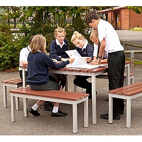 Gopak EnviroEco Square Outdoor Picnic and Dining Bundle