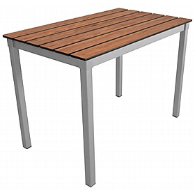 Gopak EnviroSlat Compact Rectangular Outdoor Picnic and Dining Tables