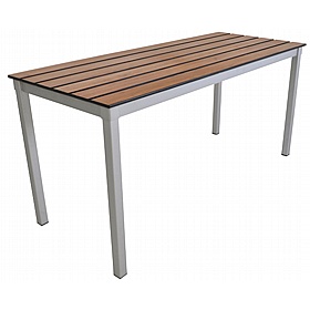 Gopak EnviroSlat Compact Rectangular Outdoor Picnic and Dining Tables - Breakout & Canteen