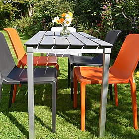 Gopak EnviroSlat Compact Rectangular Outdoor Picnic and Dining Tables - Breakout & Canteen