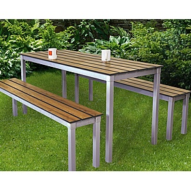 Gopak EnviroSlat Compact Outdoor Picnic and Dining Benches - Breakout & Canteen