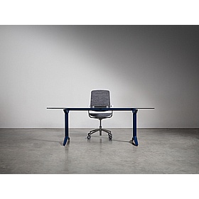 Boss Design Indi Glass Curve Meeting and Boardroom Tables - Meeting Room