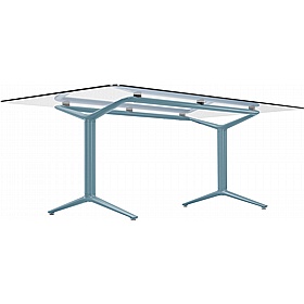 Boss Design Indi Glass Curve Meeting and Boardroom Tables - Meeting Room