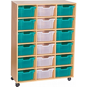 EduStore Triple Column 18 Deep Tray Storage
