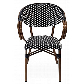 Luxe Wicker Polypropylene Bistro Armchairs - Breakout & Canteen