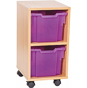 EduStore Single Column 2 Extra Deep Tray Storage