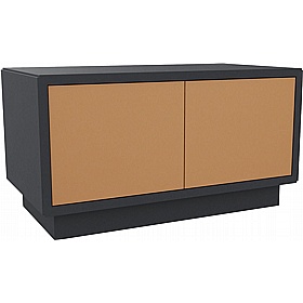 Boss Design Low Fenix Credenza with Plinth Base - Office Storage