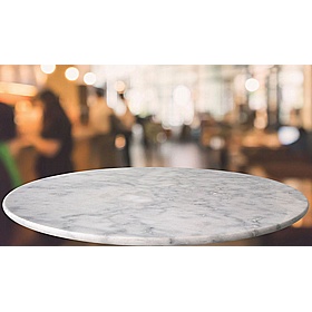Forza Round Solid Marble Breakout and Cafe Tables - Breakout & Canteen