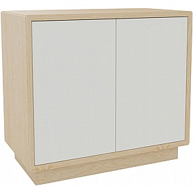 Boss Design Duo Tall Credenza with Plinth Base - Office Storage