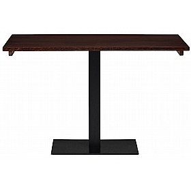 Forza Rectangular Solid Wood Single Upright Breakout and Cafe Tables