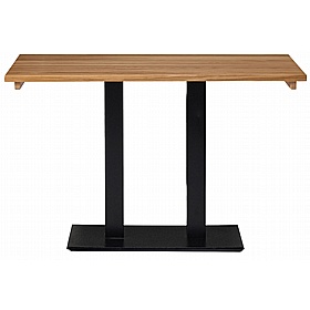 Forza Rectangular Solid Wood Twin Upright Breakout and Cafe Tables - Breakout & Canteen