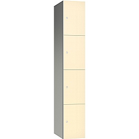 Pure Leisure Wet Area SGL Laminate Door Aluminium Lockers with Cam Lock - Office Storage