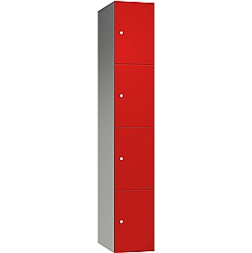 Pure Leisure Wet Area SGL Laminate Door Aluminium Lockers with Cam Lock - Office Storage