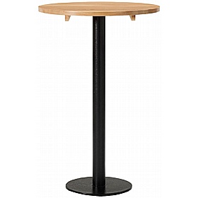 Forza Round Solid Wood Poseur Breakout and Cafe Tables - Breakout & Canteen