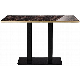 Forza High Gloss Rectangular Twin Upright Breakout and Cafe Tables - Breakout & Canteen