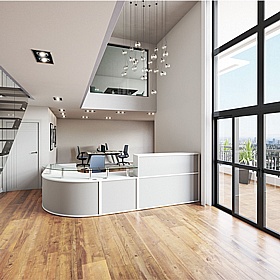 Enquire Duo Modular Reception Desk - Reception Area