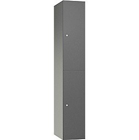 Pure Leisure Wet Area SGL Laminate Door Aluminium Lockers with Hasp and Staple Lock - Office Storage