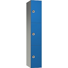 Pure Leisure Wet Area SGL Laminate Door Aluminium Lockers with Manual Combination Lock - Office Storage