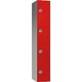 Pure Leisure Wet Area SGL Laminate Door Aluminium Lockers with Manual Combination Lock - Office Storage