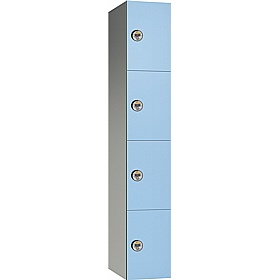 Pure Leisure Wet Area SGL Laminate Door Aluminium Lockers with Manual Combination Lock - Office Storage