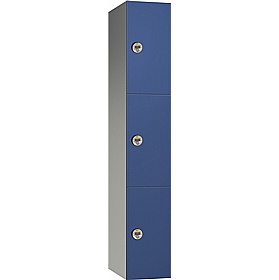 Pure Leisure Wet Area SGL Laminate Door Aluminium Lockers with Manual Combination Lock - Office Storage
