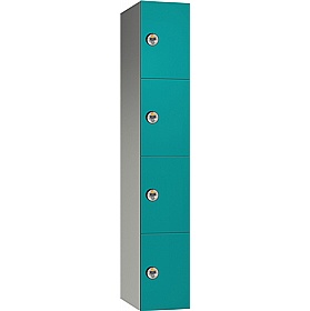 Pure Leisure Wet Area SGL Laminate Door Aluminium Lockers with Manual Combination Lock - Office Storage