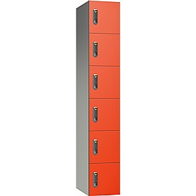 Pure Leisure Wet Area SGL Laminate Door Aluminium Lockers with Digital Combination Lock - Office Storage