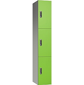 Pure Leisure Wet Area SGL Laminate Door Aluminium Lockers with Digital Combination Lock - Office Storage