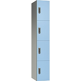 Pure Leisure Wet Area SGL Laminate Door Aluminium Lockers with Digital Combination Lock - Office Storage